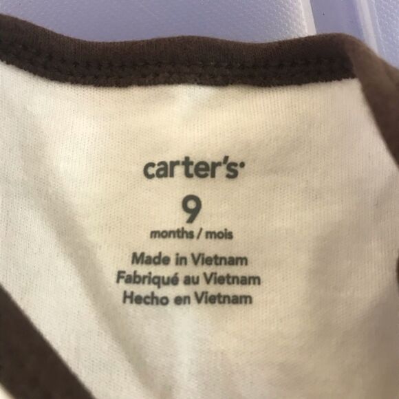 NEW! Carters "My First Turkey Day" Bodysuit-9 M - Picture 6 of 8